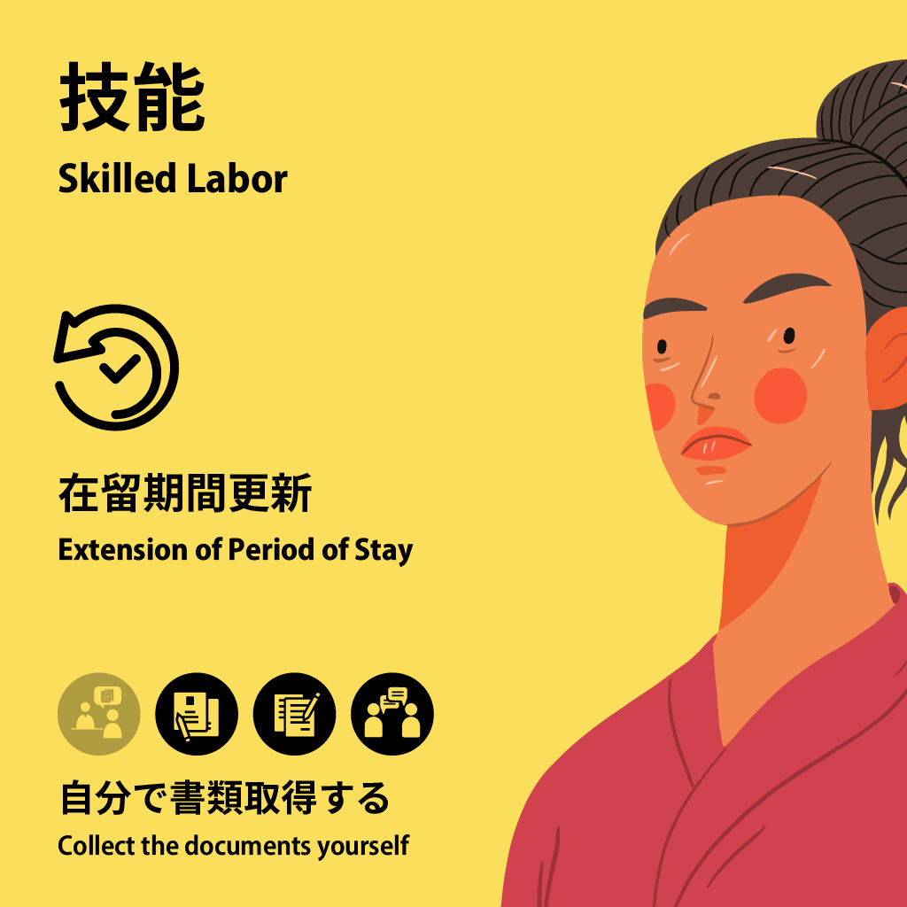 Skilled Labor: foreign cuisine chefs | Extension of Period of Stay | Collect the documents yourself